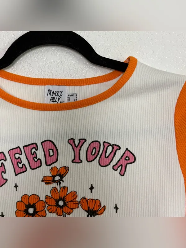Princess Polly Feed Your Soul Long Sleeve Graphic Tee Shirt 2 - Image 3