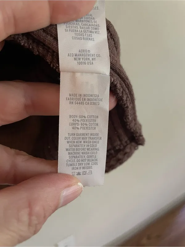 Aerie Canyon Sun Anytime Fave Waffle Shirt Oversized Shacket Size XS - Image 6