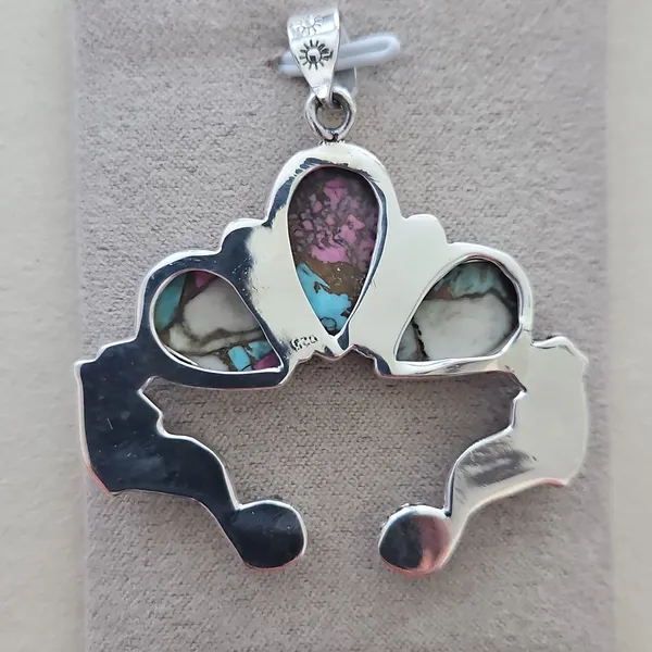 Cotton Candy Turquoise Pendant #6 - Image 2