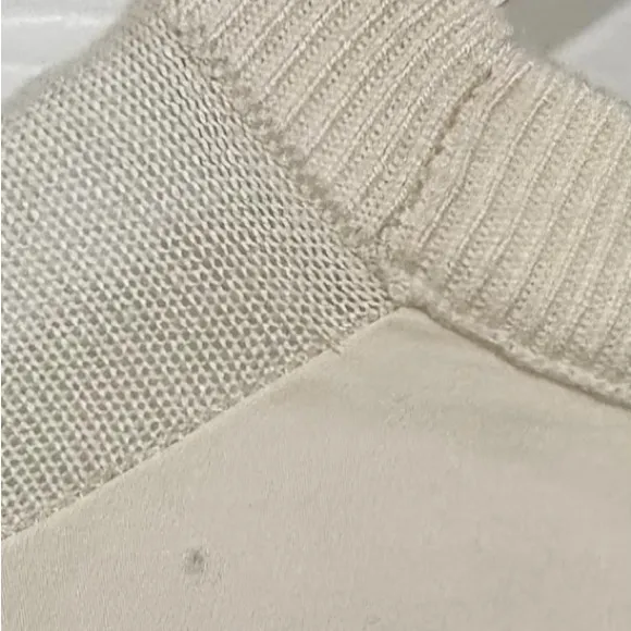Lululemon Cream Minimalist Cashmere Blend Open Back Longline Medium Sweater - Image 10