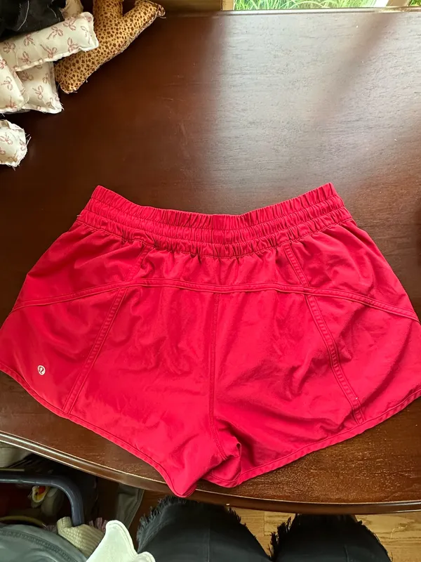 Red Lululemon Shorts - Image 2