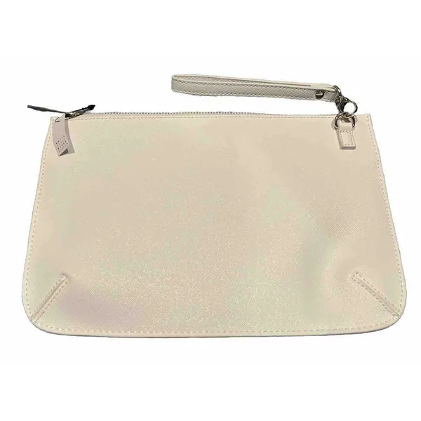 White‎ House Black Market Floral Wristlet Purse White Purple Green Studded NWT - Image 2