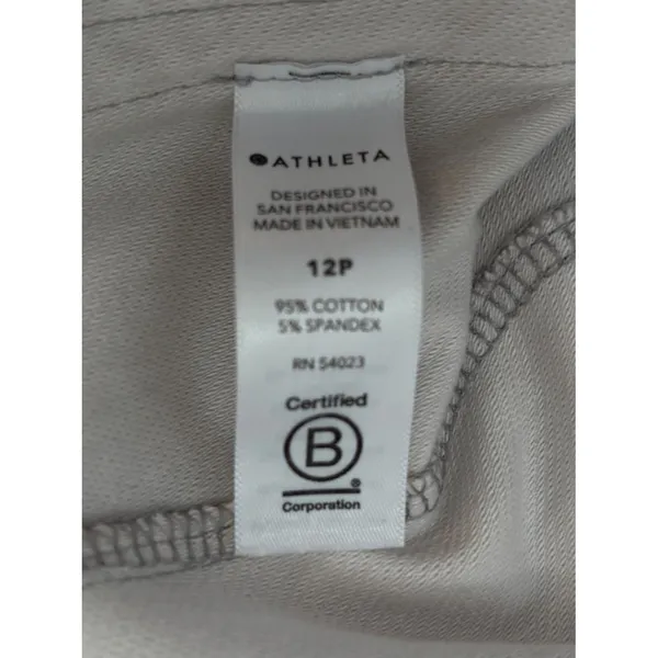 NWT Athleta Farallon Jogger Birch Grey Womens 12P Neutral Active Travel Pants - Image 12