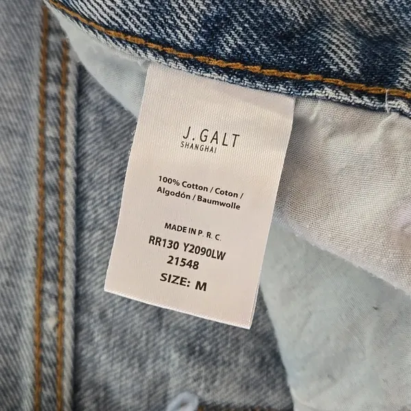 J. Galt Light Blue High Rise Denim Jeans Size M - Image 6
