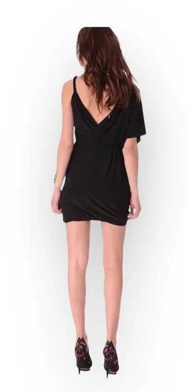 new T-Bags [MISA] ♛ Asymmetric Bubble Mini Dress ♛ Little Black Dress ♛ LBD Y2K - Image 11