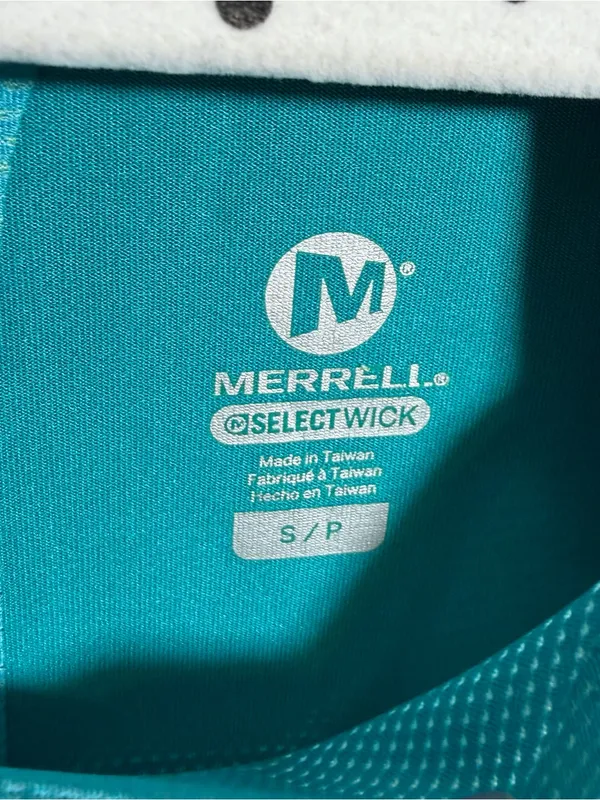 Merrell Select Wick Active Shirt Teal T-Shirt - Image 8