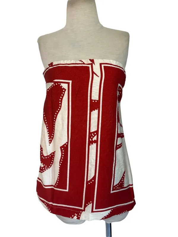 SEVEN WONDERS Arlette Strapless Top in Arlette Red Smal New Womens Tank Tunic - Image 6