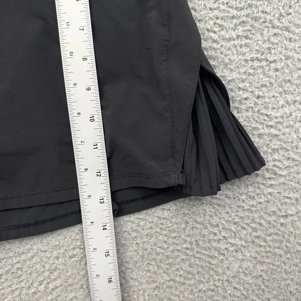 Lululemon Play Off The Pleats Skirt Skort Black Athletic Tennis Women's 12 - Image 11