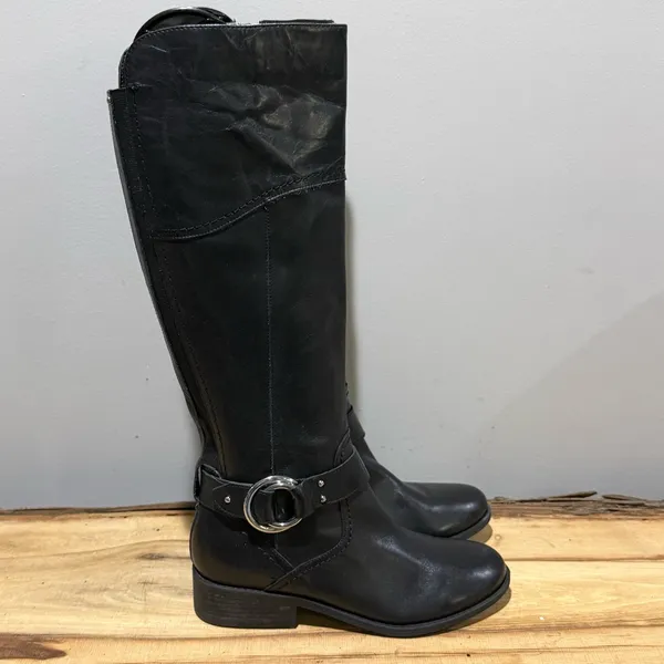 Marc Fisher Gatway Leather Riding Boots‎ Size 6 A40 - Image 7