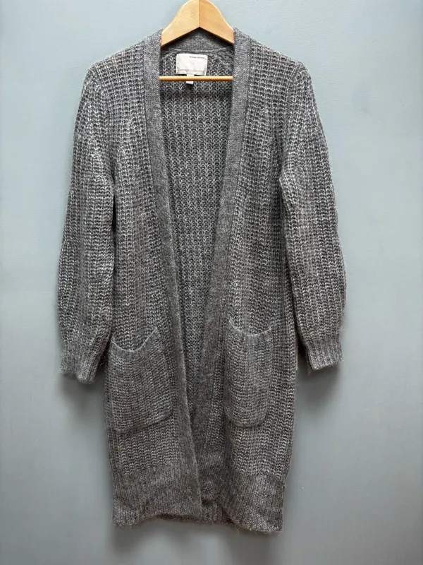 Banana Republic Wool / Mohair Duster Cardigan in Grey M - Image 2