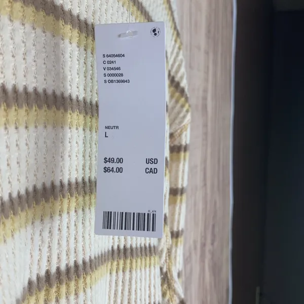Urban‎ Outfitters Standard/Cloth Waffle Knit Mock Neck Shirt Size Large - Image 5