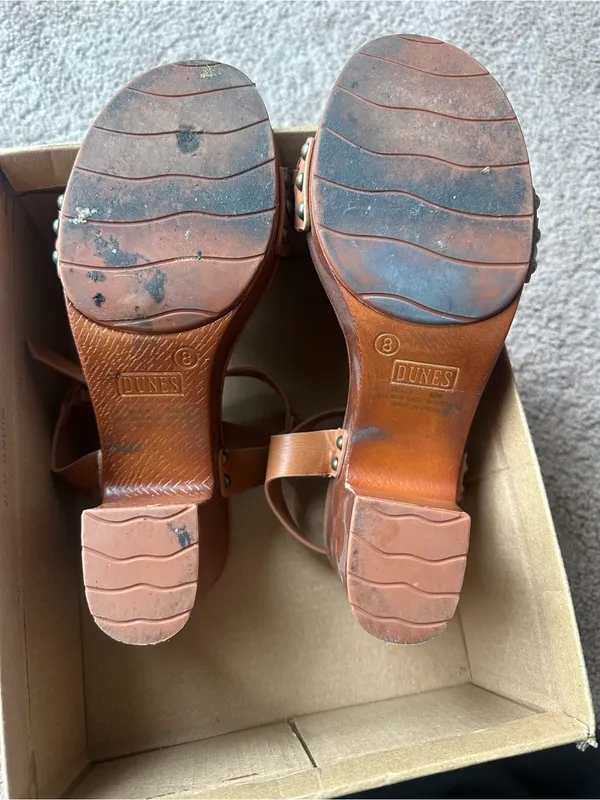Dunes Sealy Sandals in Caramel 8 - Image 9
