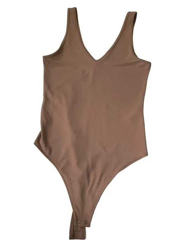 Abercrombie & Fitch Brown Bodysuit Soft Collection Women's Size Medium | 51-26 - Image 2