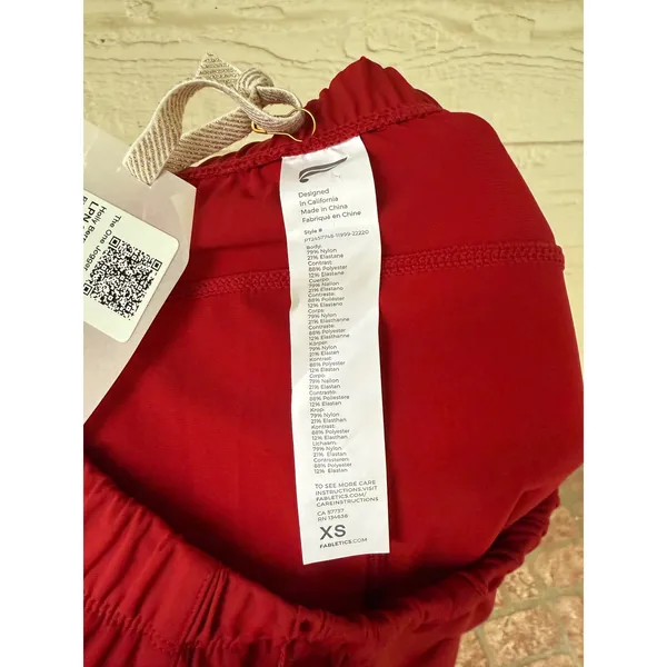 Fabletics Womens Holly Berry Jogger‎ Red Activewear Pants Drawstring Size XS NWT - Image 3