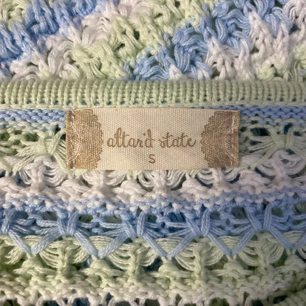 Altar’d State Cropped Briella Knit‎ Striped Sweater Womens Size S - Image 2