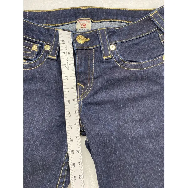 True‎ Religion Women's Billy Low Rise Straight Dark Jeans Size 32x34 - Image 5