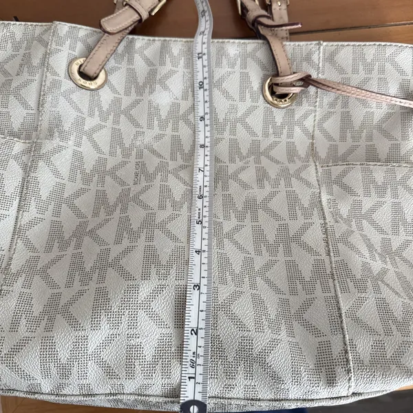 Michael Kors - Jet Set Signature - Vanilla Tote Bag - Image 14