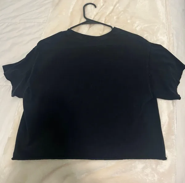 Nirvana Cropped Graphic Band T-Shirt - Image 2