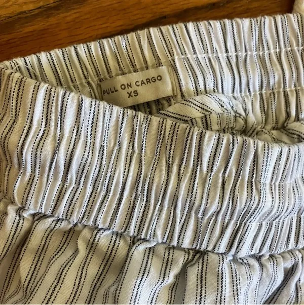 PacSun Pinstripe Pull-On Cargo Slouchy Fit Pants Size: XS - Image 5
