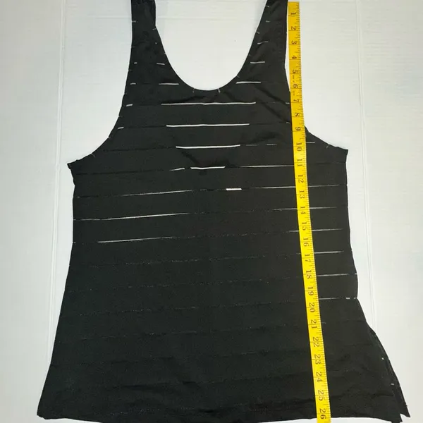Athleta‎ Side Split Tank Sheer Lined Design Athletic Gym Women's Size M Yoga Run - Image 5