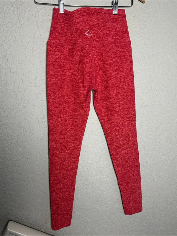 Beyond Yoga Caught in the Midi Leggings Coral Space Dye Marled Butter Soft Small - Image 3