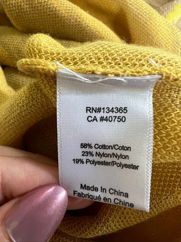 Rara Avis by Iris Apfel Yellow Ikat Duster Cardigan XL Tassel Art to Wear - Image 6