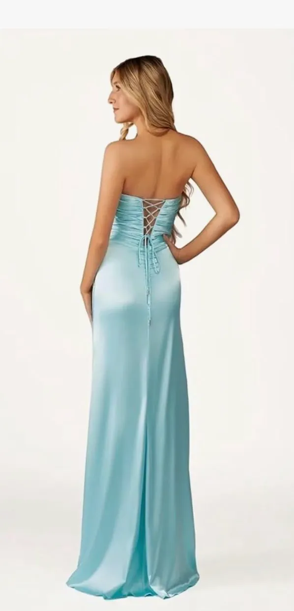 Amazon Prom Dress Blue  - Image 2