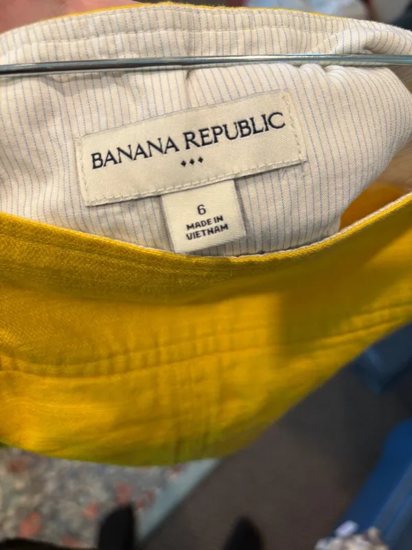 Banana Republic Yellow Skirt - Image 3