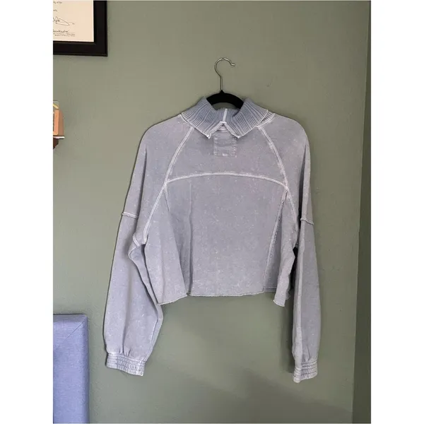 New Aerie New Heights Turtleneck Size XS Light Cloud Blue - Image 4