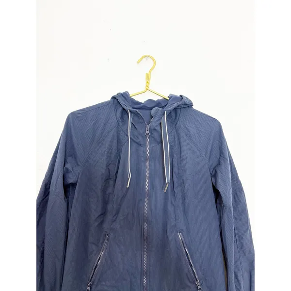Lululemon Street To Studio Jacket Size 6 Navy Lightweight Hoodie Zip Up - Image 5
