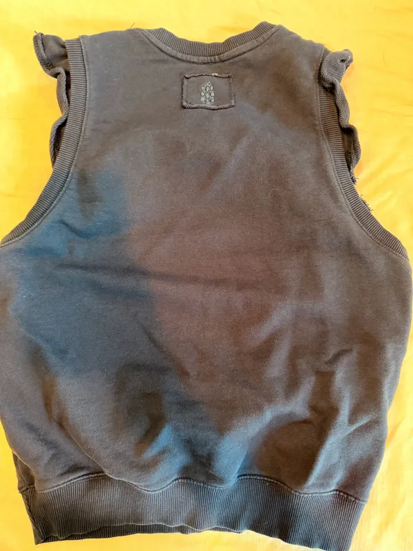 Free People Movement Sleeveless Muscle Crew Sweatshirt Navy XS - Image 2