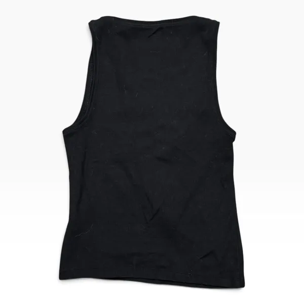 American Eagle Tank Top Womens‎ M Black NWOT Ribbed Square Neck Stretch - Image 2