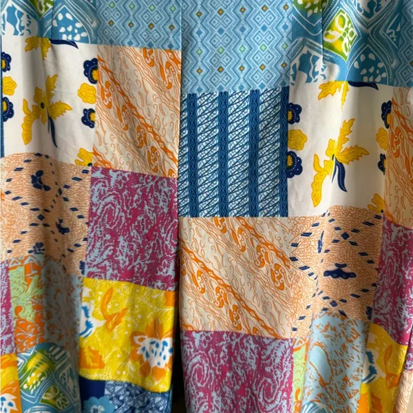 Cider Colorful Patchwork Pattern Pants xl - Image 6