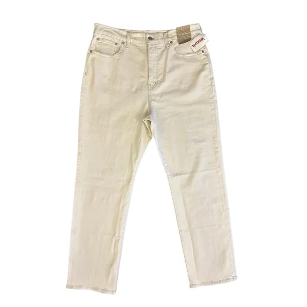 Madewell 90s Straight Jeans‎ High Rise Size W31 White Cream Fitted Through Hip - Image 12