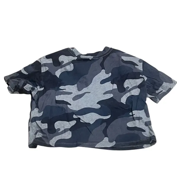 Hollister Women's XS Camo Crop Boyfriend Tee Green Short Sleeve - Image 5