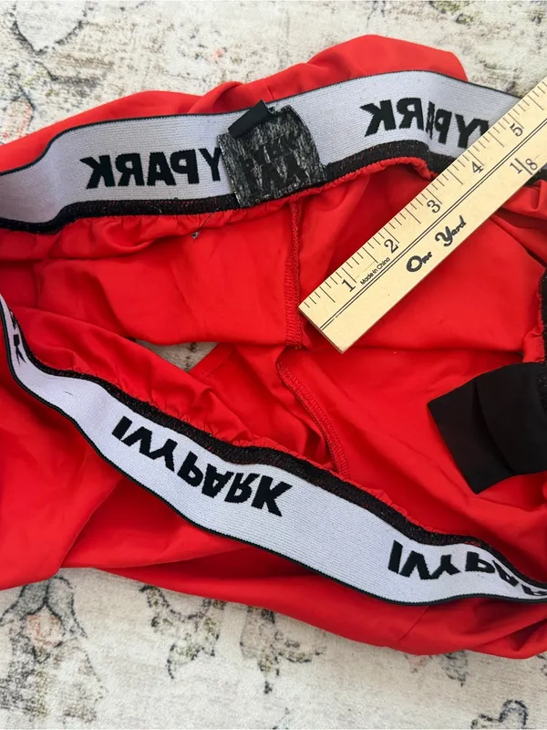 IVY PARK Red Women’s Athletic Running Shorts with Branded Waistband - Image 6