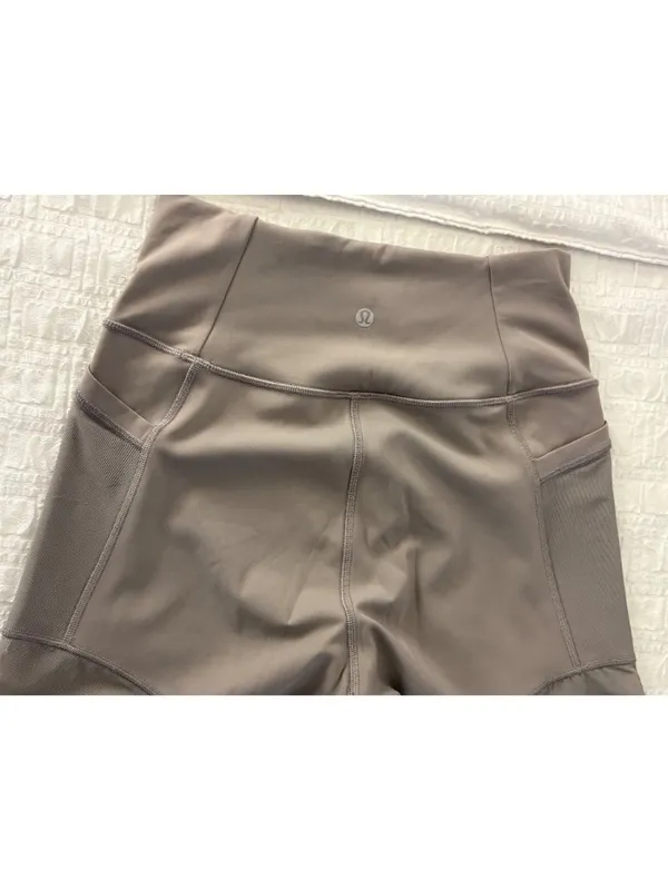 EXCELLENT Lululemon Forget The Sweat High Rise Tight 25" Grey Purple Leggings 8 - Image 7