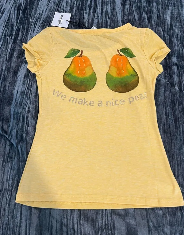 Women's Yellow Casual Top Size M Size M - Image 2