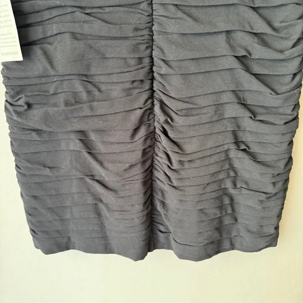 Chelsea28 XL Black Sleeveless Ruched Bodycon Mini Dress LBD Nordstrom‎ Formal - Image 10
