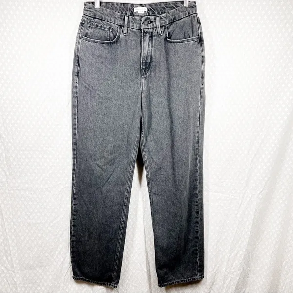 Good American Washed Black 90s Relaxed High Rise‎ Jeans - Image 2