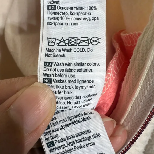 Kari Traa Natural White Rothe Midlayer Fleece Full Zip Jacket Sz M - Image 8