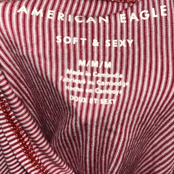 American Eagle Soft and Sexy Striped Halter Tie Tank - Image 2