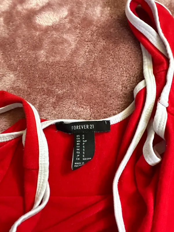 Forever 21 RED BODYSUIT - Image 4