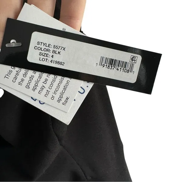 Xscape Off-Shoulder‎ Scuba Crepe Gown Black 4 - Image 7