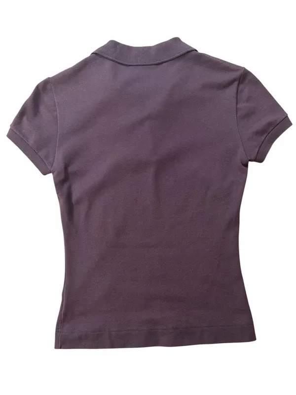 Lacoste Women’s Brown Short Sleeve Polo Shirt - Image 2