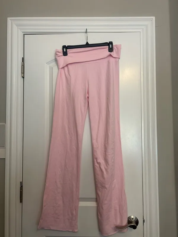 Skims Stretch Cotton Jersey Foldover Pants - Image 2