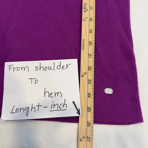 Lauren Ralph Lauren Size-XL Women's Sweater Hot Purple‎ Turtleneck Logo - Image 5