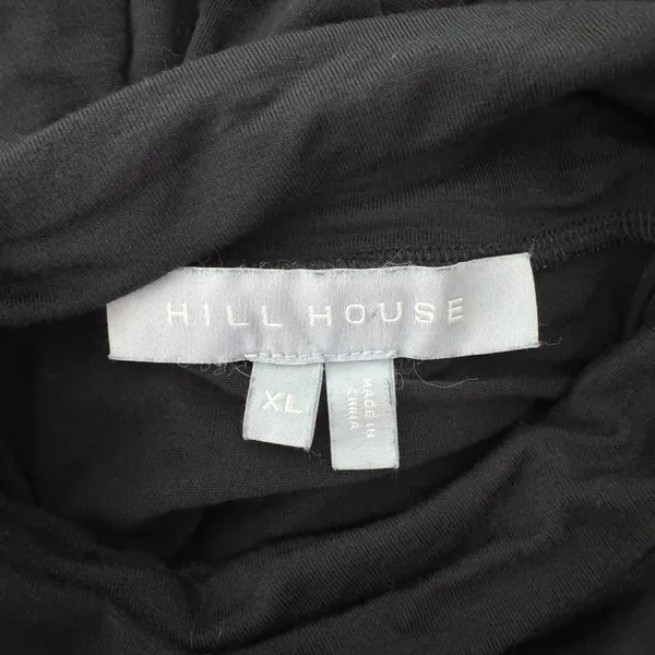 Hill House Luna Bodysuit XL Black Long Sleeve Turtleneck Layering Minimalist - Image 6