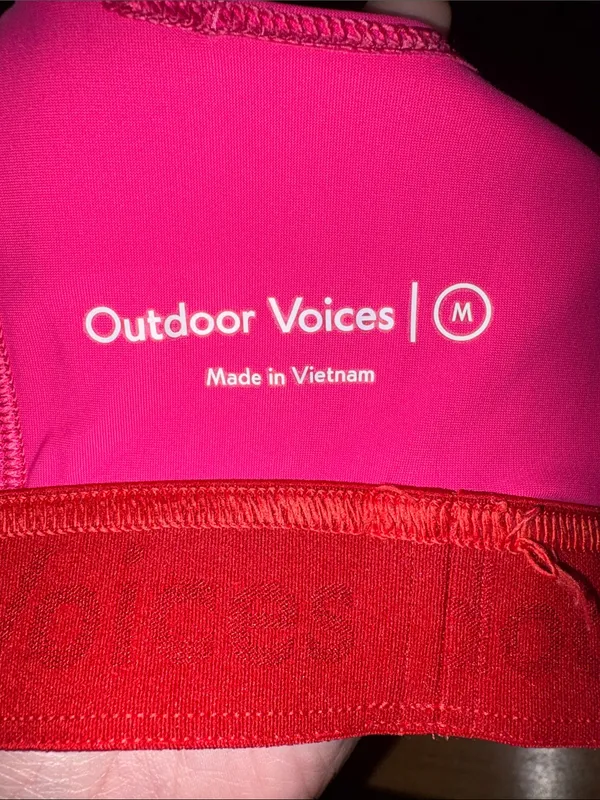 Outdoor Voices High Neck Sports Bra, Medium - Image 3