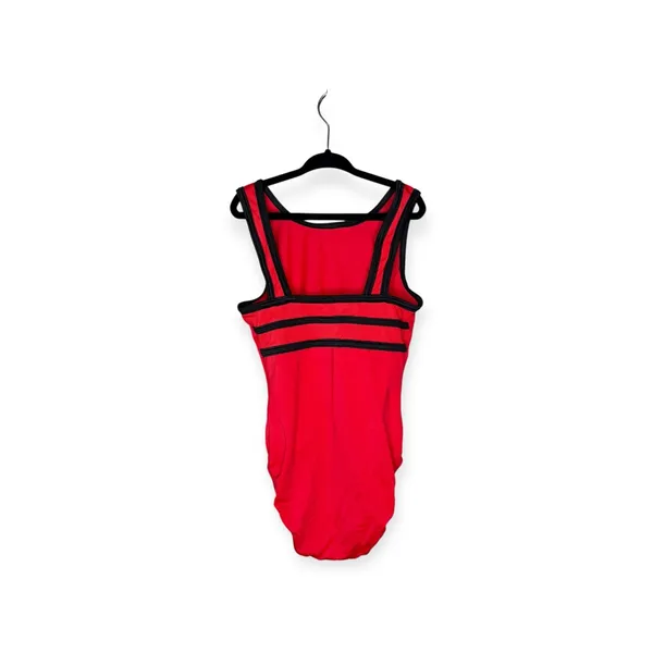 GK Elite Gymnastics 𖤐 Classic Training Leotard 𖤐 Red + Black Strap Detail 𖤐 XS 𖤐 - Image 8